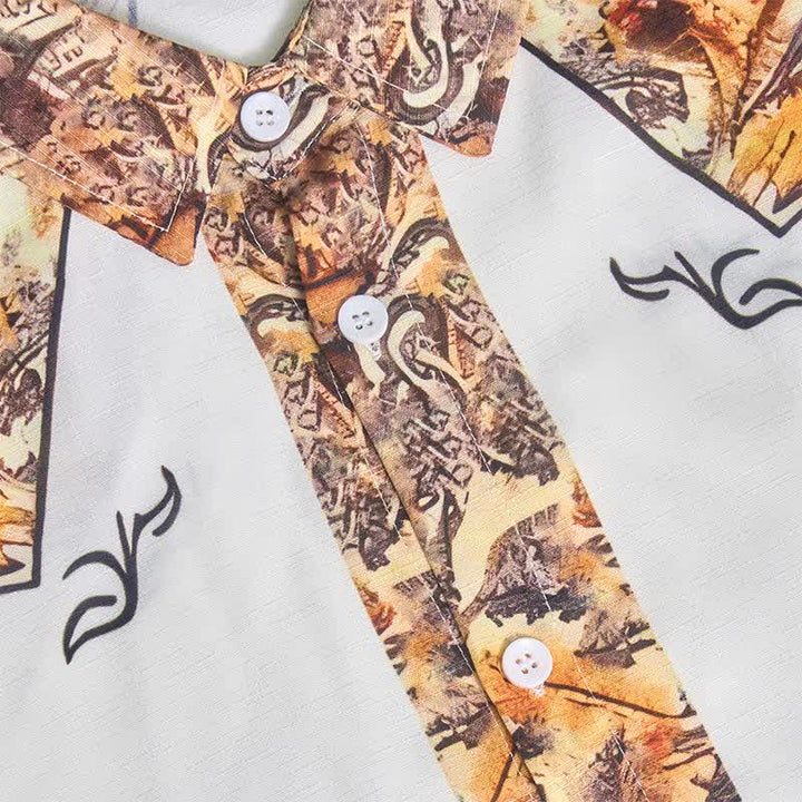 Chemise western rétro pour homme, imprimée en 3D à motif cachemire - image 7