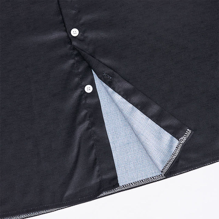 Chemise à blocs de couleurs pour homme avec imprimé cheval - image 6