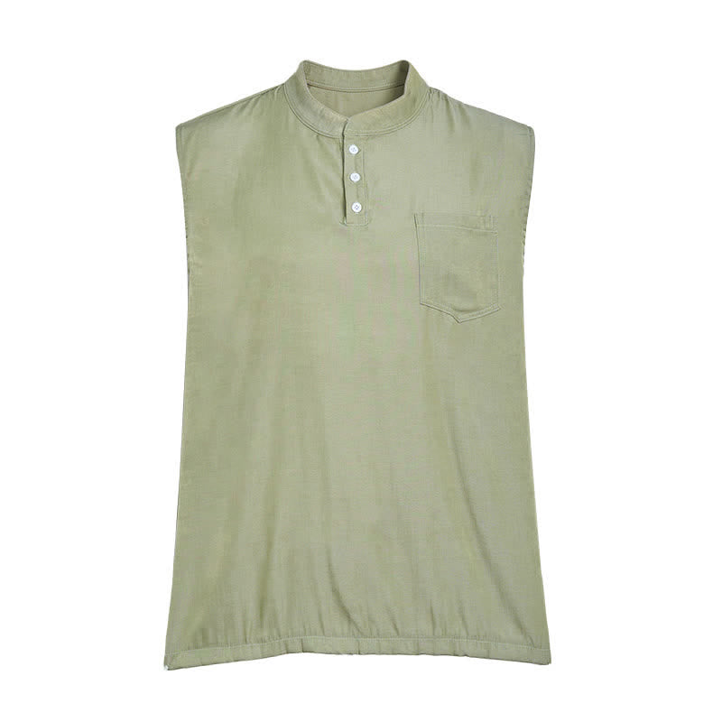 T-shirt sans manches d'été pour homme, couleur délavée - image 7