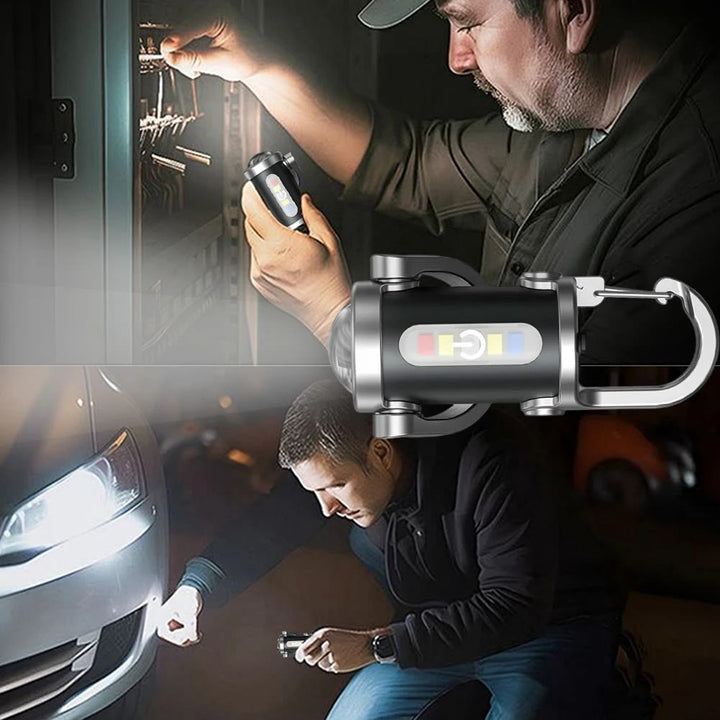 Mini lampe torche LED multifonctionnelle étanche avec porte-clés - image 3
