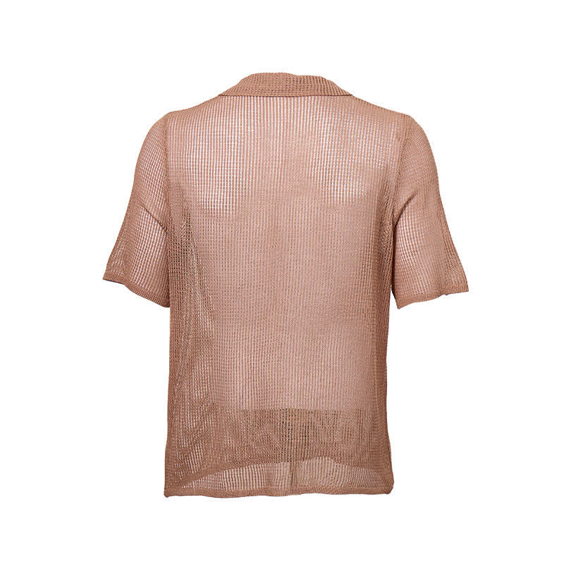 Chemise en maille ajourée décontractée pour homme - image 8