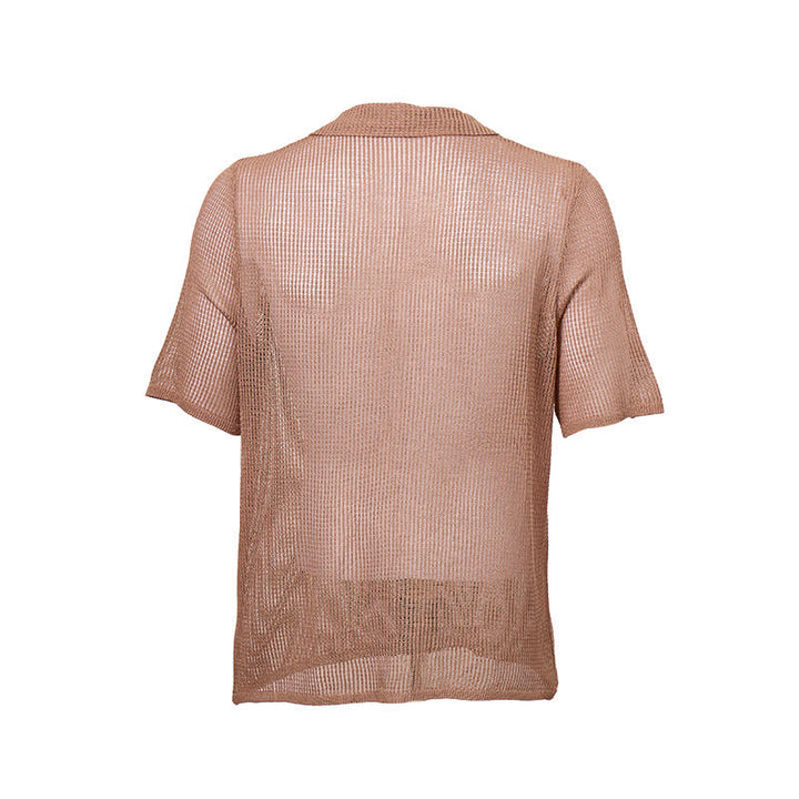 Chemise en maille ajourée décontractée pour homme - image 8