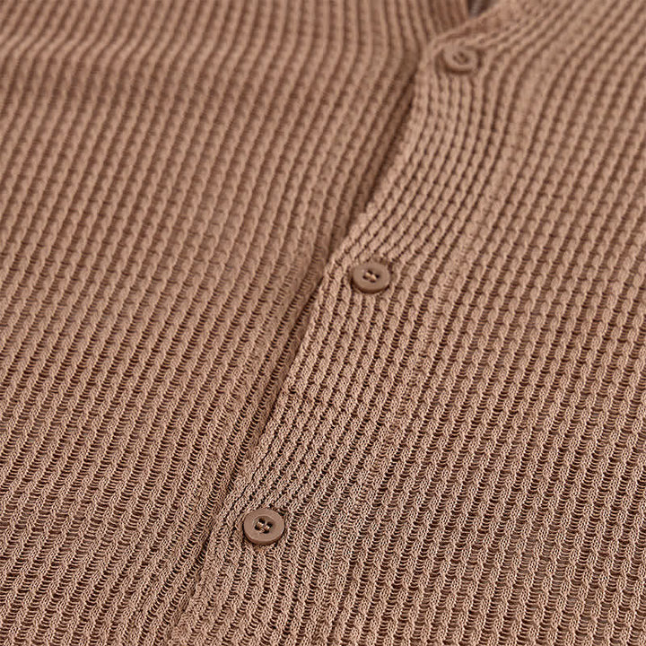 Chemise en maille ajourée décontractée pour homme - image 4