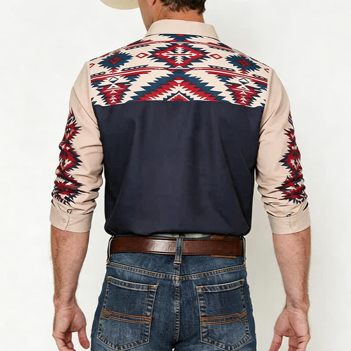 Chemise western homme Rugged Spirit à imprimé aztèque du Sud-Ouest - image 2