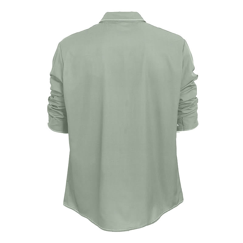 Chemise sophistiquée à manches longues de style rétro pour homme - image 26