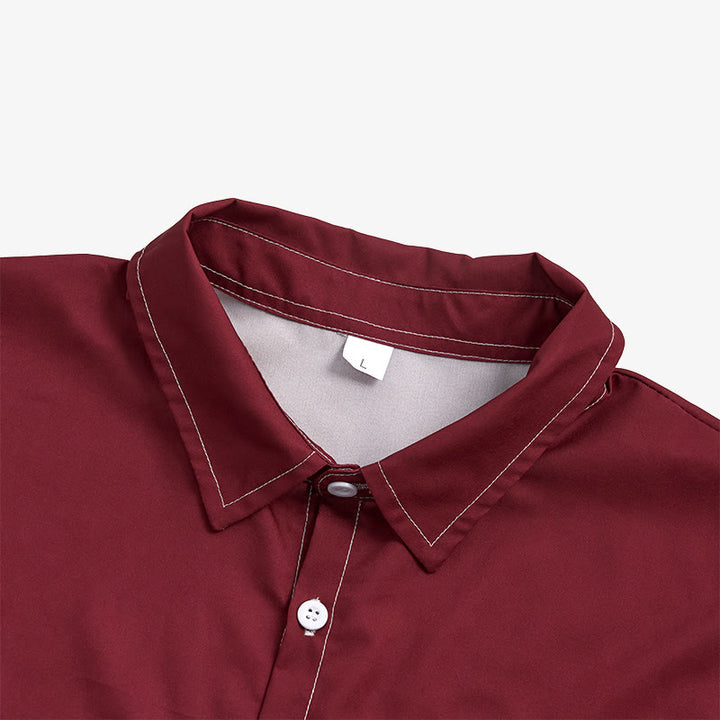 Chemise sophistiquée à manches longues de style rétro pour homme - image 8