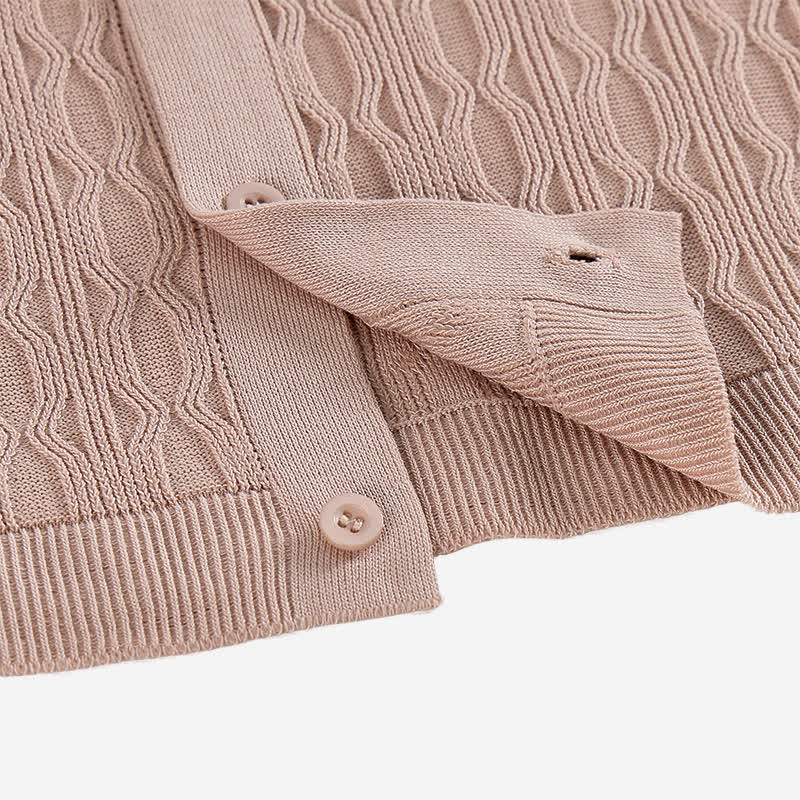 Chemise à manches courtes boutonnée pour homme en maille texturée - image 7