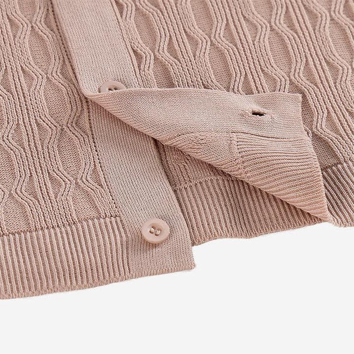 Chemise à manches courtes boutonnée pour homme en maille texturée - image 7