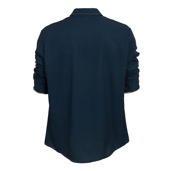 Chemise sophistiquée à manches longues de style rétro pour homme - image 16