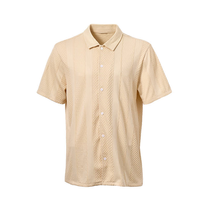 Chemise en maille à motif losange vertical rétro pour homme - image 9