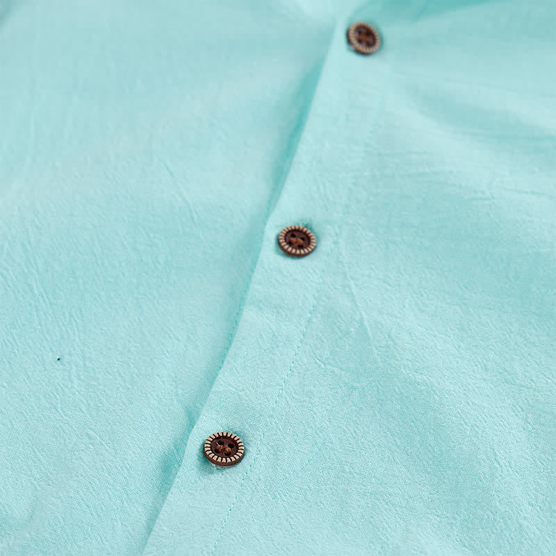 Chemise légère et fine à capuche en lin pour homme - image 8
