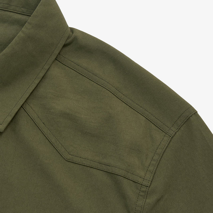 Chemise de travail à manches longues pour homme, double poche, idéale pour les activités de plein air - image 9