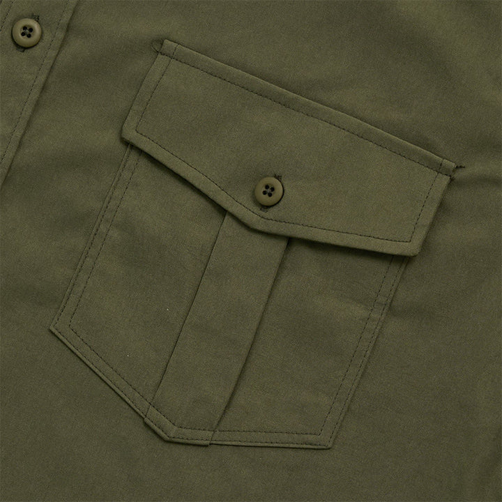 Chemise de travail à manches longues pour homme, double poche, idéale pour les activités de plein air - image 6