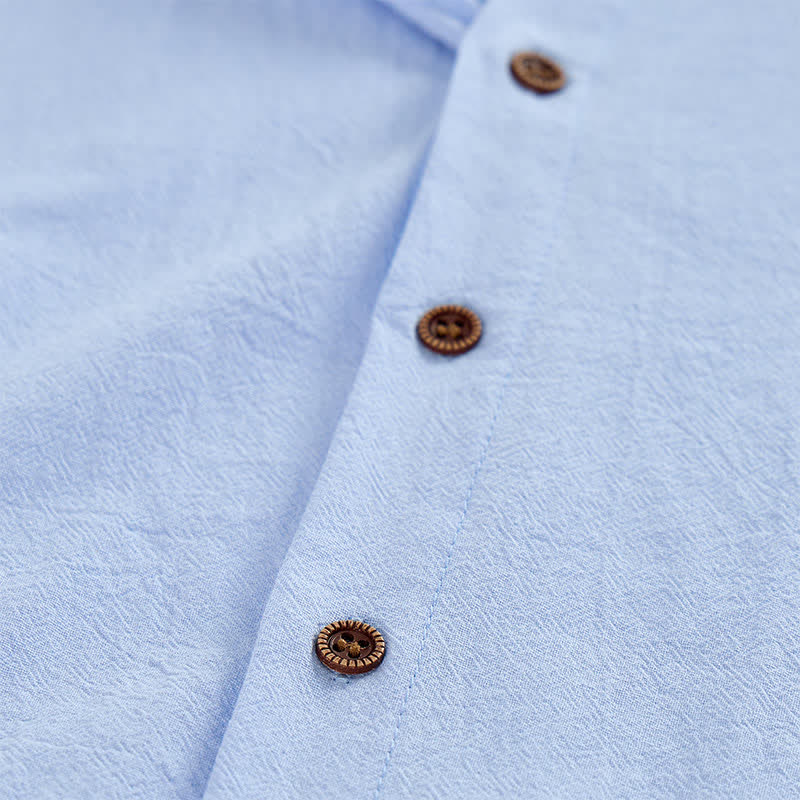 Chemise sans manches à capuche pour homme en lin - image 7