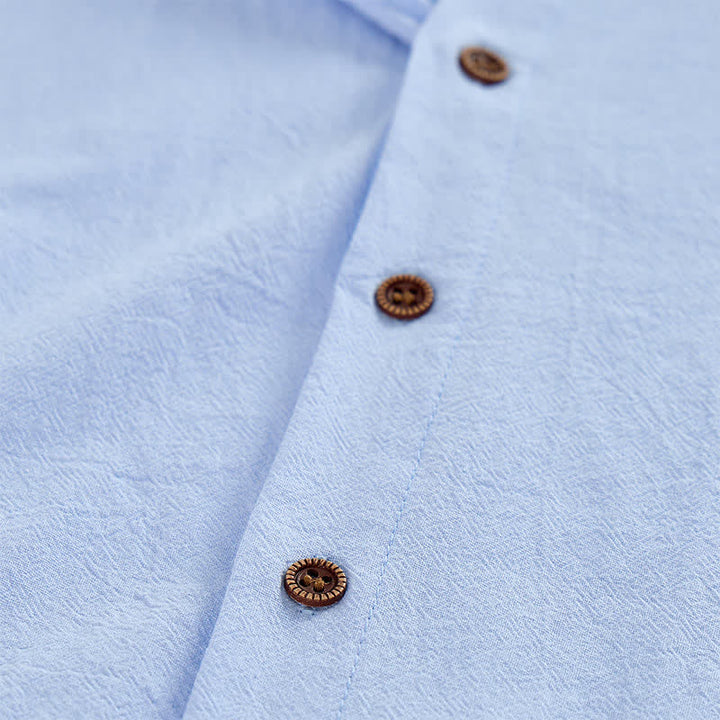 Chemise sans manches à capuche pour homme en lin - image 7