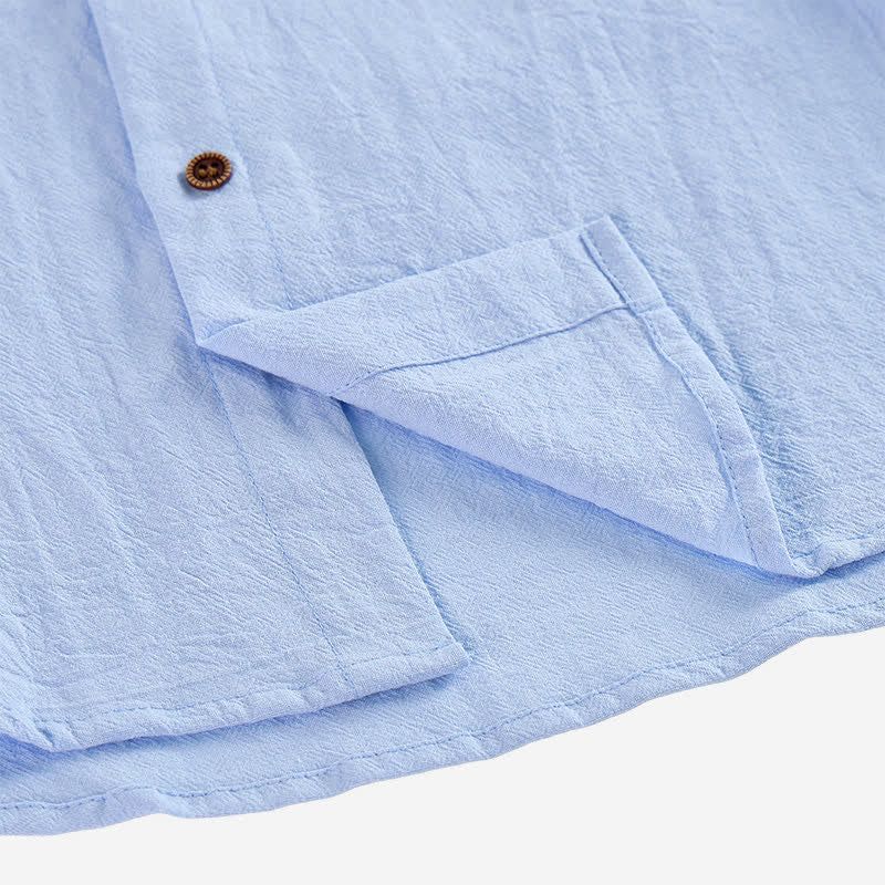 Chemise sans manches à capuche pour homme en lin - image 8