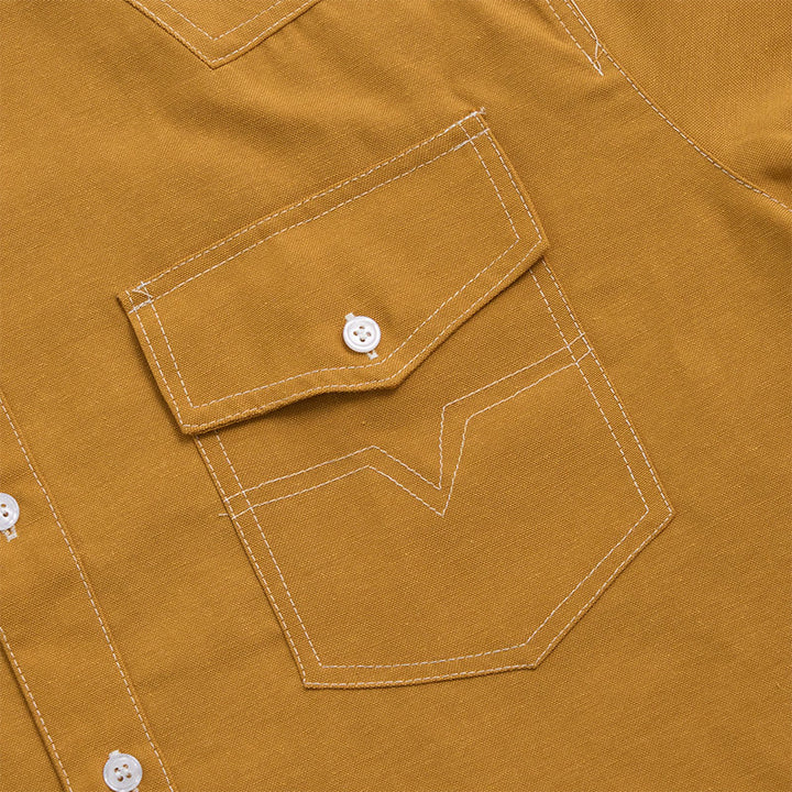 Chemise à manches longues boutonnée style western rétro pour homme - image 6