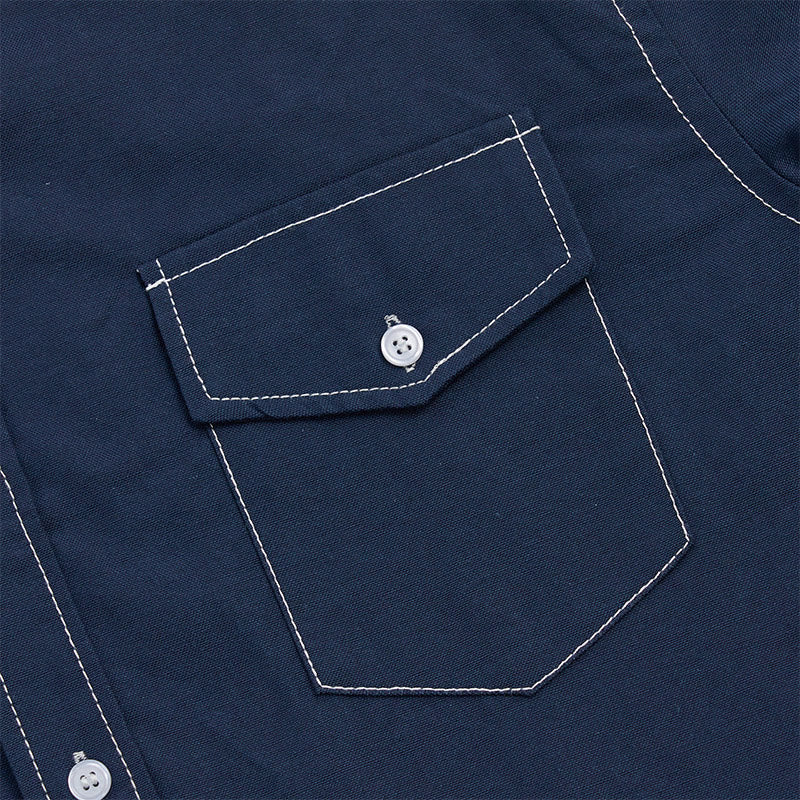 Chemise à manches longues boutonnée style western rétro pour homme - image 14