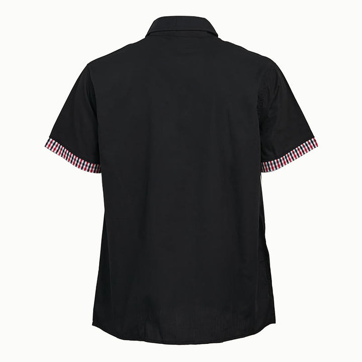 Chemise à manches courtes à carreaux pour homme, style décontracté, avec poche poitrine. - image 5