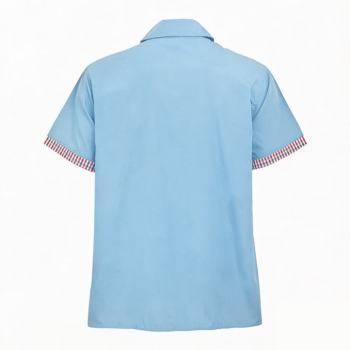 Chemise à manches courtes à carreaux pour homme, style décontracté, avec poche poitrine. - image 9