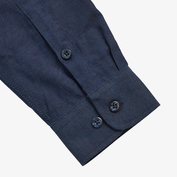 Chemise à manches longues ample décontractée pour homme, unie, boutonnée - image 11
