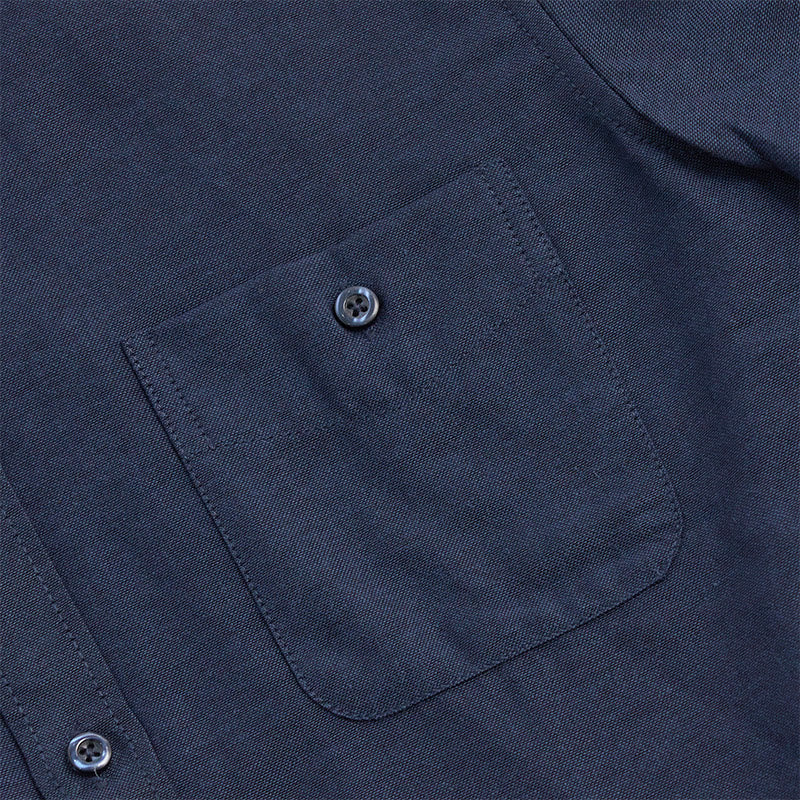 Chemise à manches longues ample décontractée pour homme, unie, boutonnée - image 9