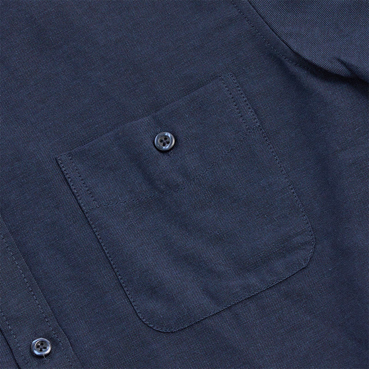 Chemise à manches longues ample décontractée pour homme, unie, boutonnée - image 9