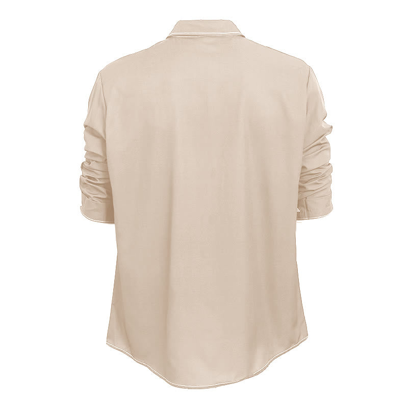 Chemise sophistiquée à manches longues de style rétro pour homme - image 20