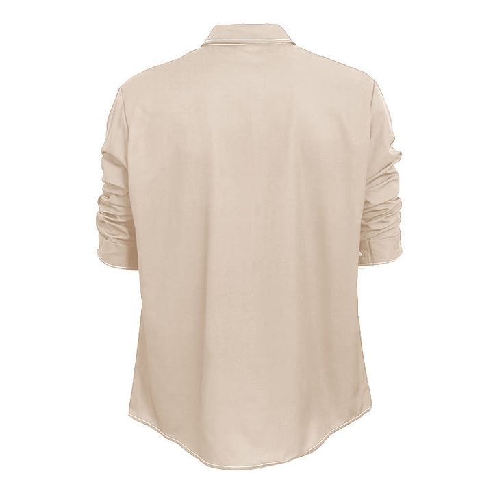 Chemise sophistiquée à manches longues de style rétro pour homme - image 20