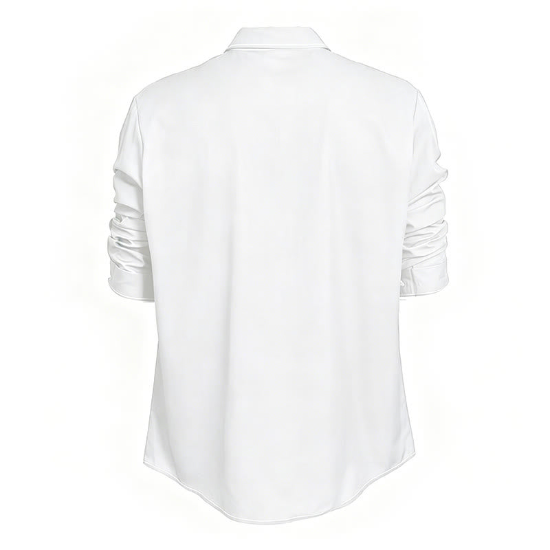 Chemise sophistiquée à manches longues de style rétro pour homme - image 24