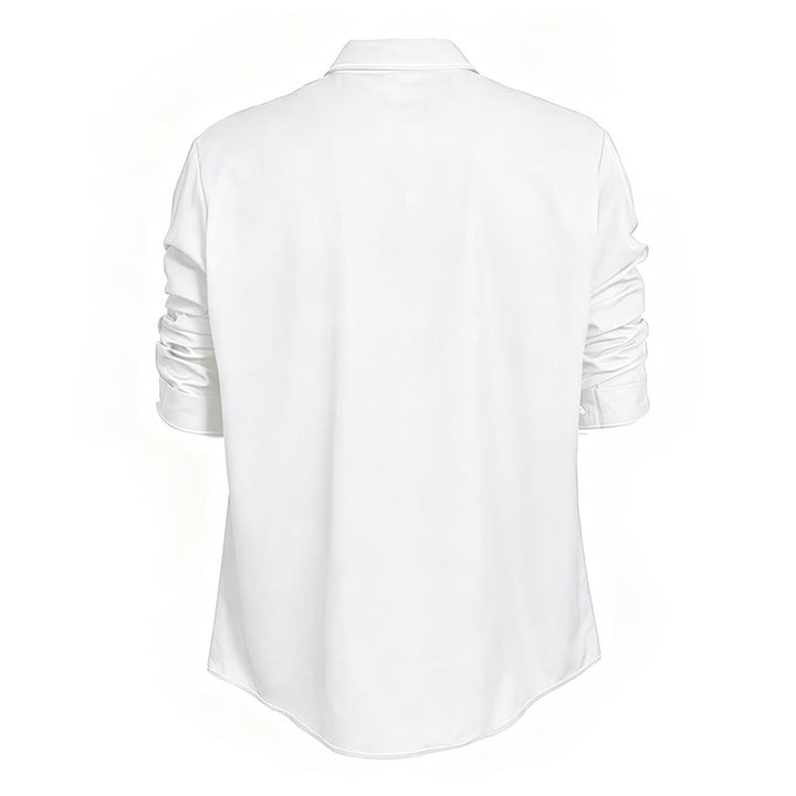 Chemise sophistiquée à manches longues de style rétro pour homme - image 24
