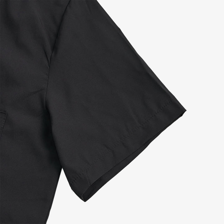 Chemise homme unie à manches courtes, boutonnée et avec poche poitrine - image 9