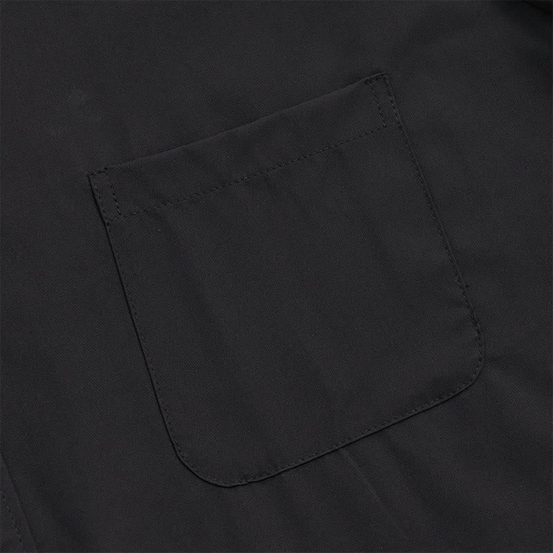 Chemise homme unie à manches courtes, boutonnée et avec poche poitrine - image 8