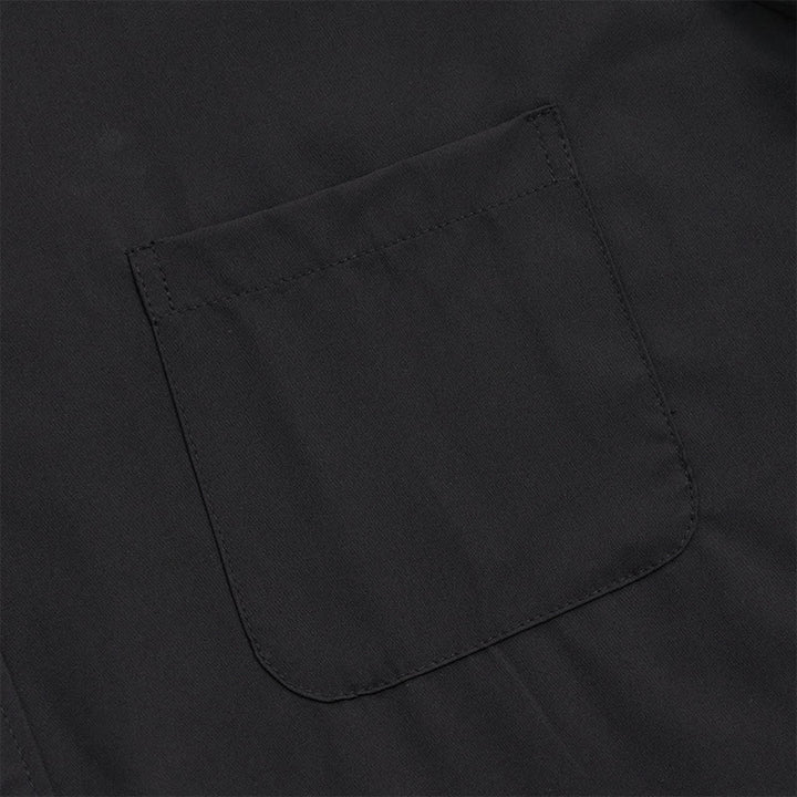 Chemise homme unie à manches courtes, boutonnée et avec poche poitrine - image 8