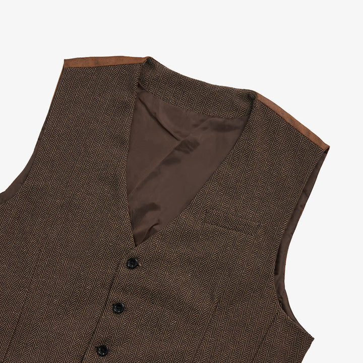 Gilet de ville décontracté pour homme, coupe ample, col en V - image 10