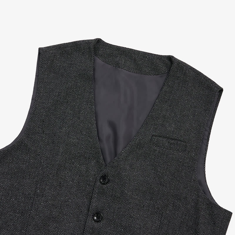 Gilet de ville décontracté pour homme, coupe ample, col en V - image 17