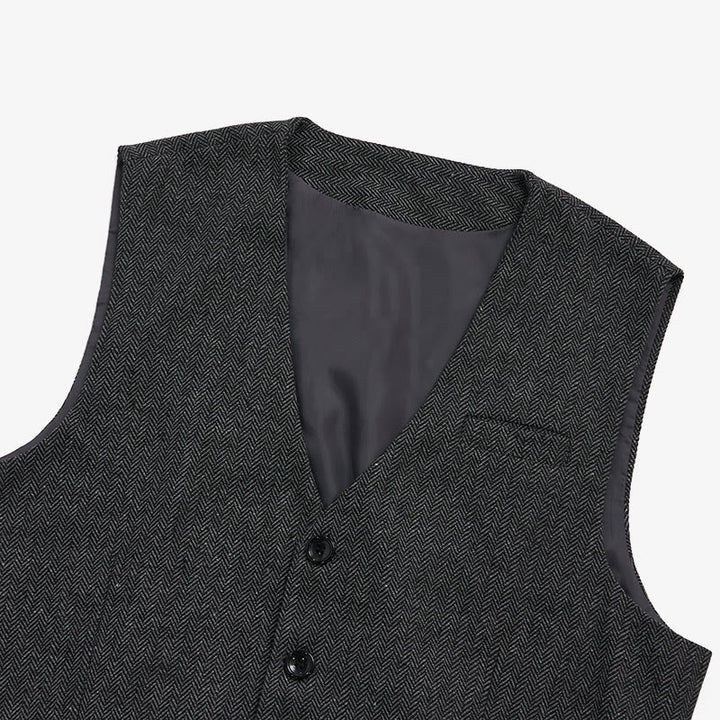 Gilet de ville décontracté pour homme, coupe ample, col en V - image 17
