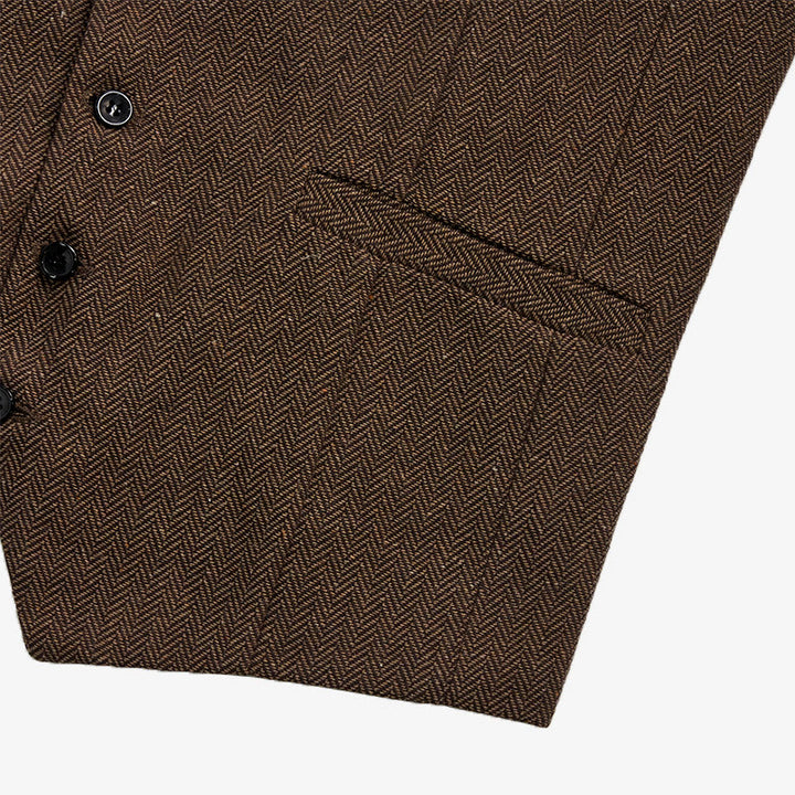 Gilet de ville décontracté pour homme, coupe ample, col en V - image 11