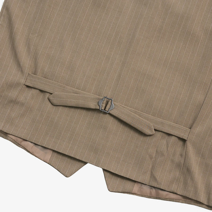 Gilet de costume homme à rayures fines et poches multiples - image 10