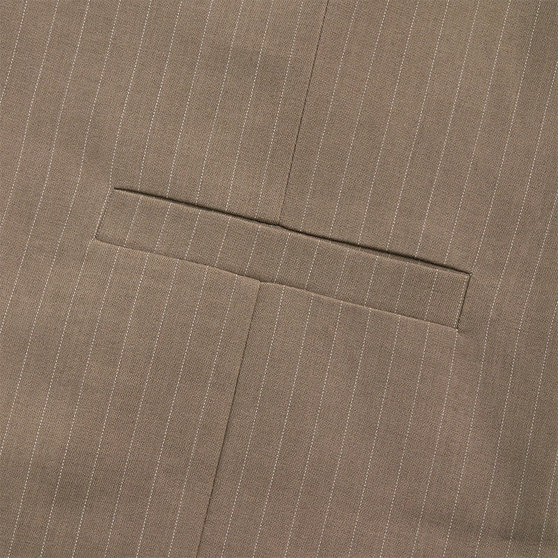 Gilet de costume homme à rayures fines et poches multiples - image 9