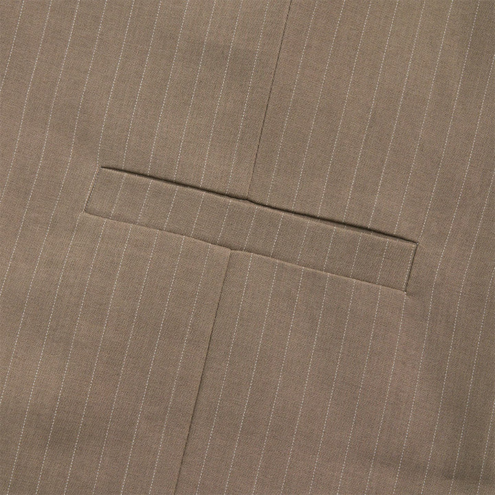Gilet de costume homme à rayures fines et poches multiples - image 9