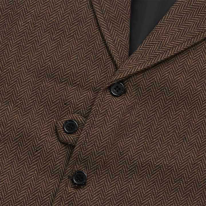 Gilet habillé pour homme avec col à revers et poches à rabat - image 14