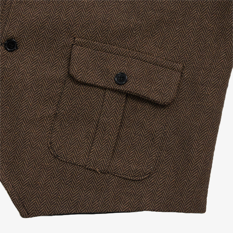 Gilet habillé pour homme avec col à revers et poches à rabat - image 15