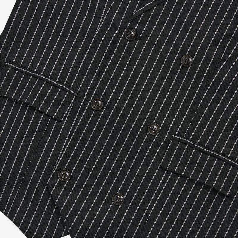 Gilet habillé rayé coupe ajustée pour homme - image 10