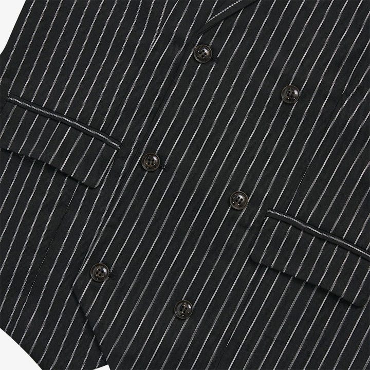 Gilet habillé rayé coupe ajustée pour homme - image 10
