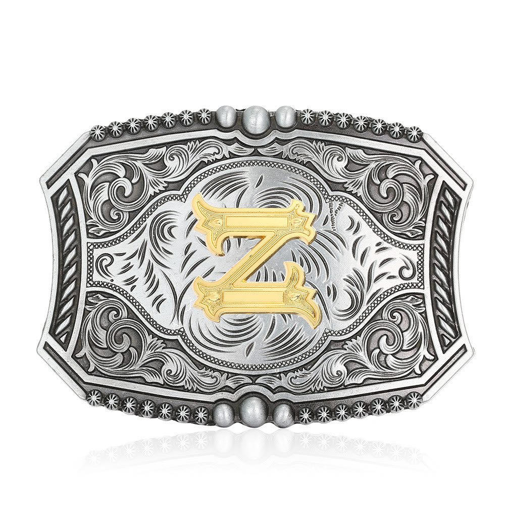 Ceinture en cuir carrée vintage avec initiale et boucle à faire soi-même - Z - Sans ceinture - image 29
