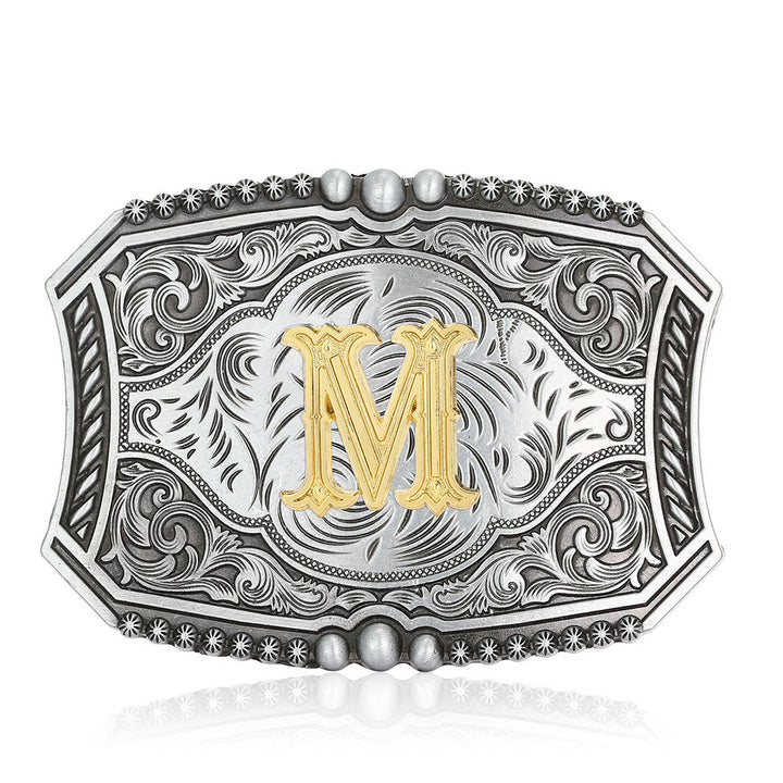 Ceinture en cuir carrée vintage avec initiale et boucle à faire soi-même - M - Sans ceinture - image 16