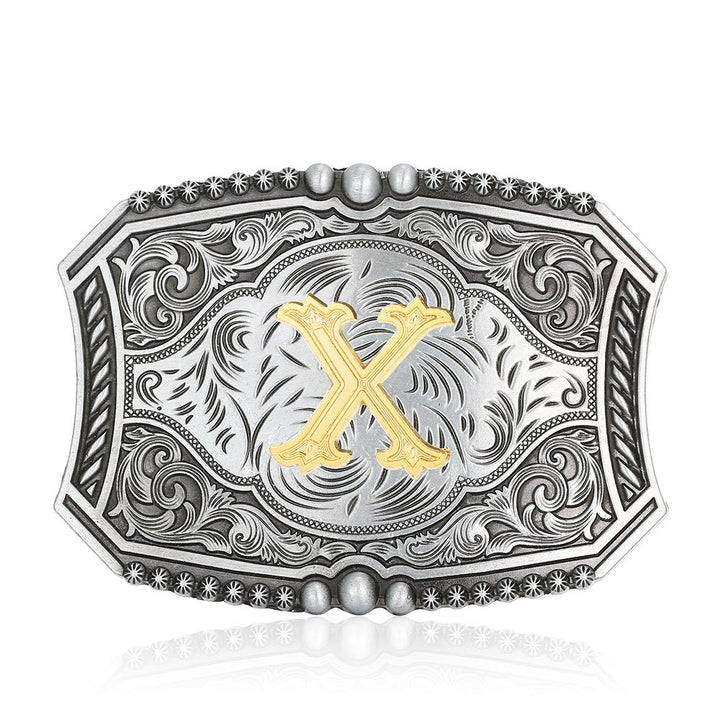 Ceinture en cuir carrée vintage avec initiale et boucle à faire soi-même - X - Sans ceinture - image 27