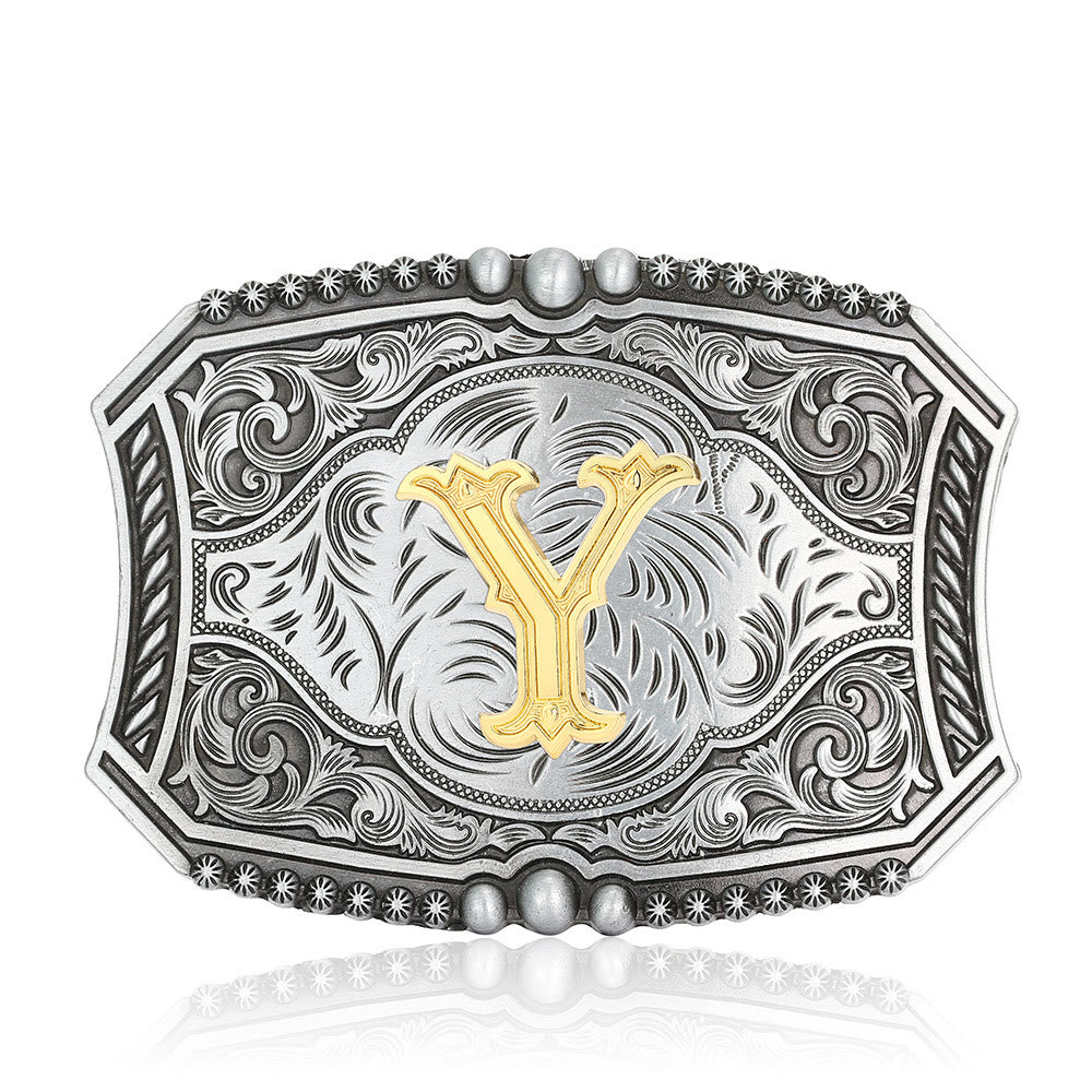 Ceinture en cuir carrée vintage avec initiale et boucle à faire soi-même - Y - Sans ceinture - image 28