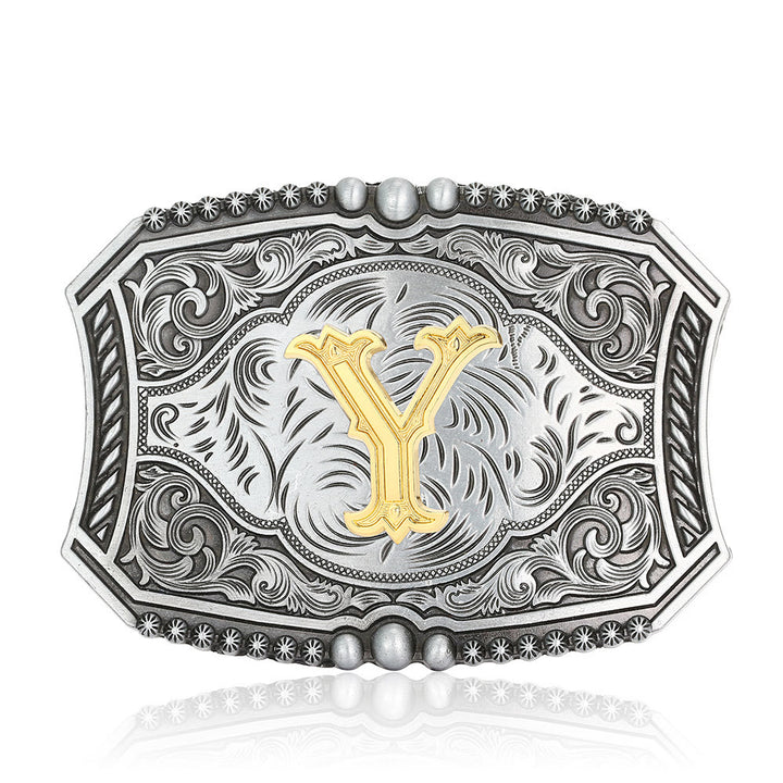 Ceinture en cuir carrée vintage avec initiale et boucle à faire soi-même - Y - Sans ceinture - image 28